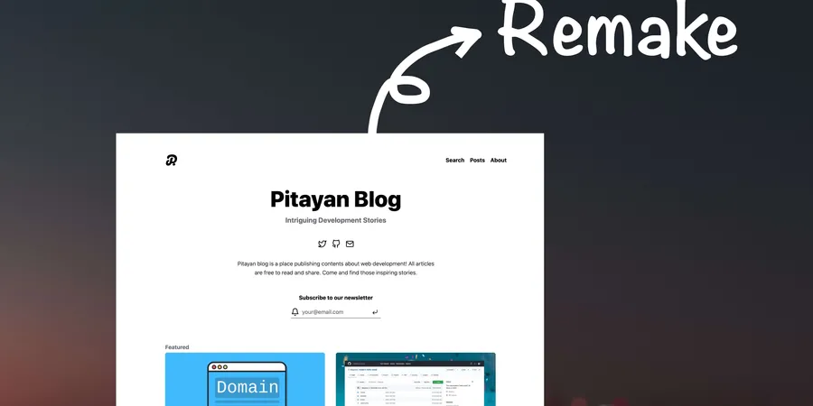 Remake Pitayan Blog (Part 1)